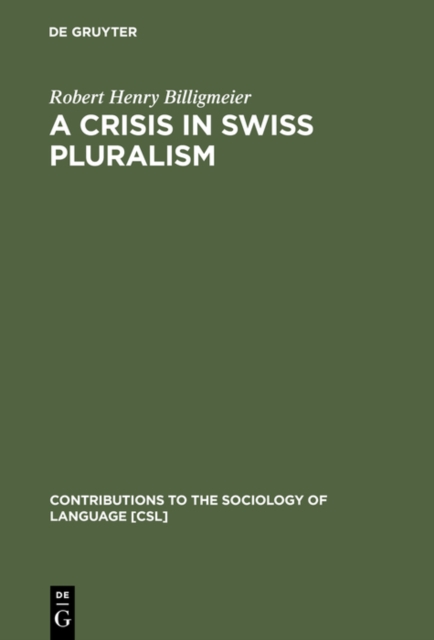 Crisis in Swiss pluralism