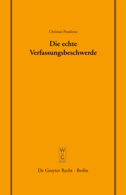 Die echte Verfassungsbeschwerde