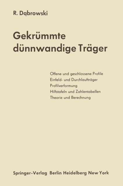 Gekrümmte dünnwandige Träger