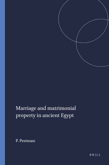 Marriage and matrimonial property in ancient Egypt