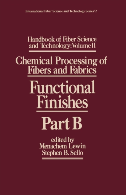 Handbook of Fiber Science and Technology Volume 2