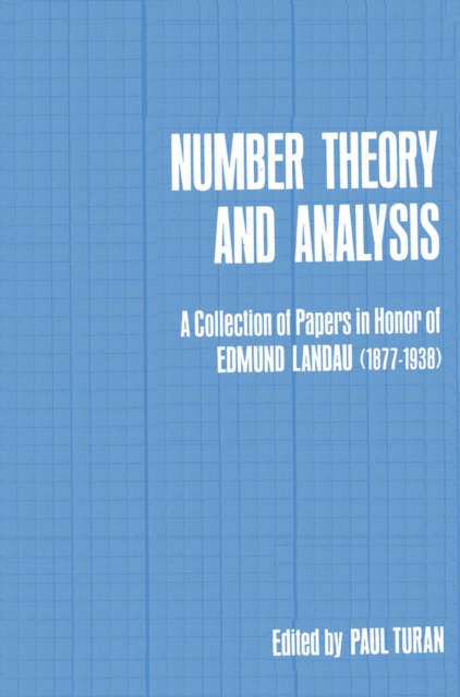 Number Theory and Analysis