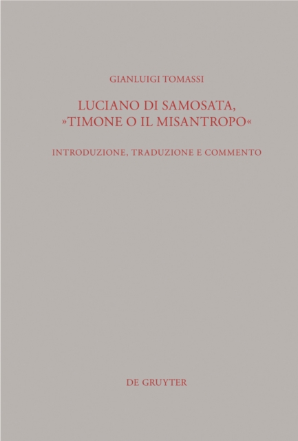 Luciano di Samosata, "Timone o il misantropo"