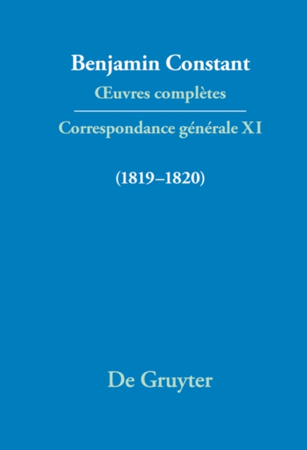 Correspondance générale 1819–1820