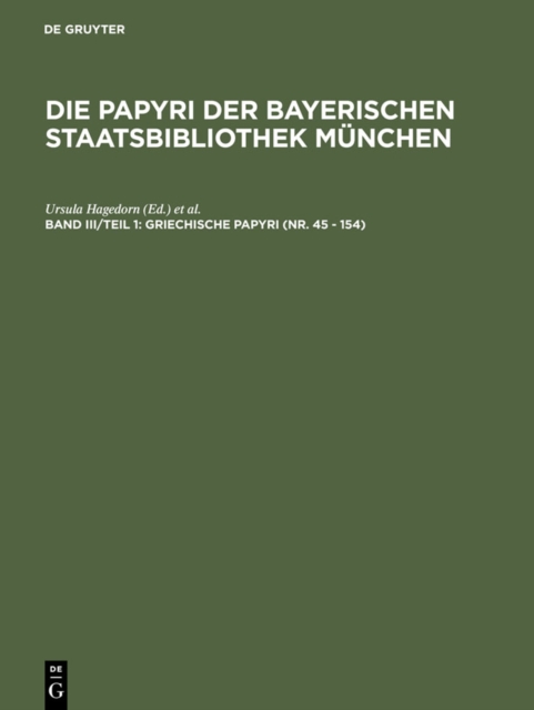Griechische Papyri (Nr. 45 - 154)