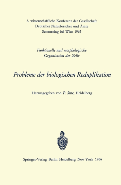 Probleme der biologischen Reduplikation