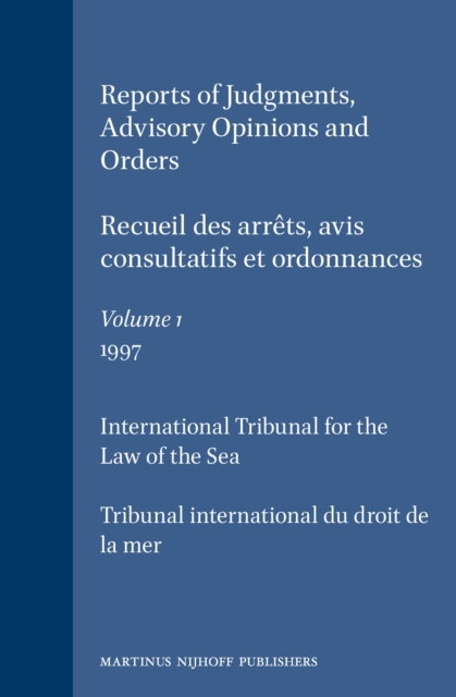 Reports of Judgments, Advisory Opinions and Orders / Recueil des arrets, avis consultatifs et ordonnances, Volume 1 (1997)