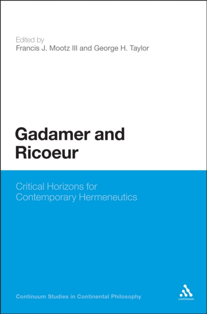 Gadamer and Ricoeur