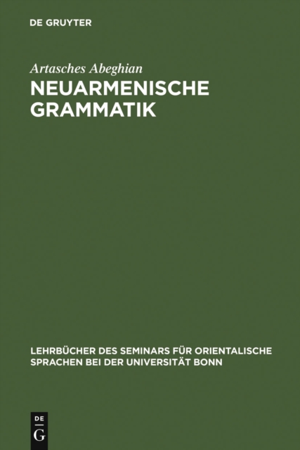 Neuarmenische Grammatik