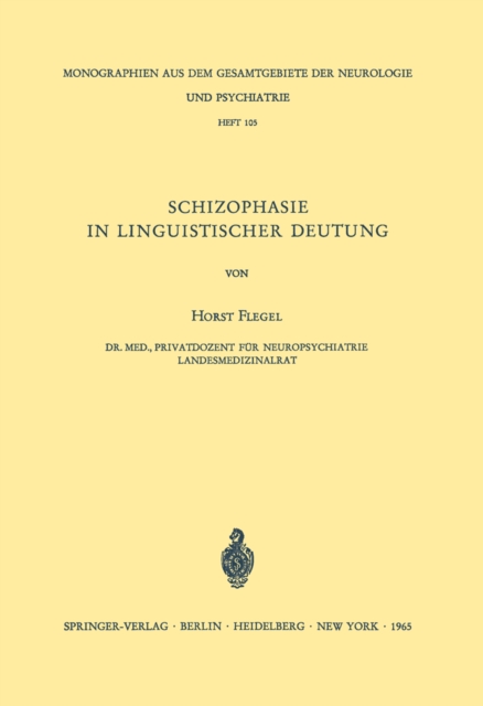 Schizophasie in Linguistischer Deutung