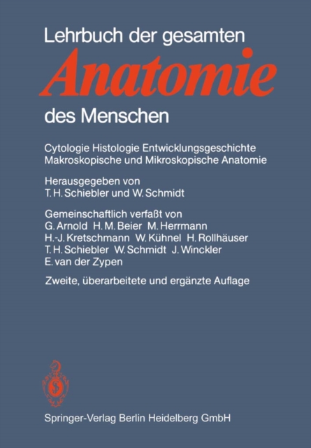 Lehrbuch der gesamten Anatomie des Menschen