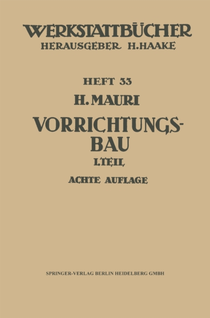 Der Vorrichtungsbau