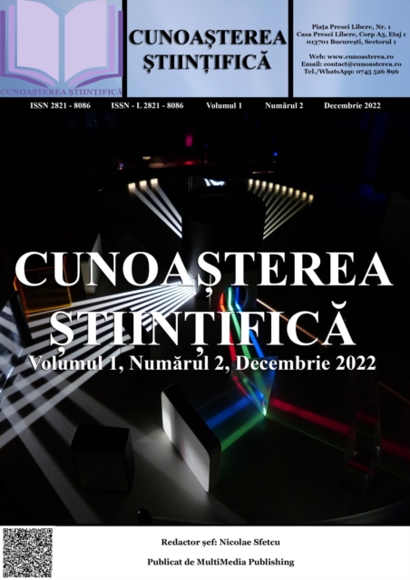 Cunoasterea Stiintifica, Volumul 1, Numarul 2, Decembrie 2022