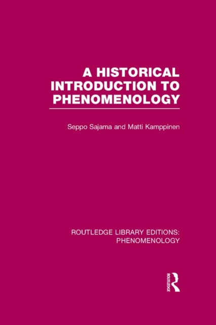 Historical Introduction to Phenomenology