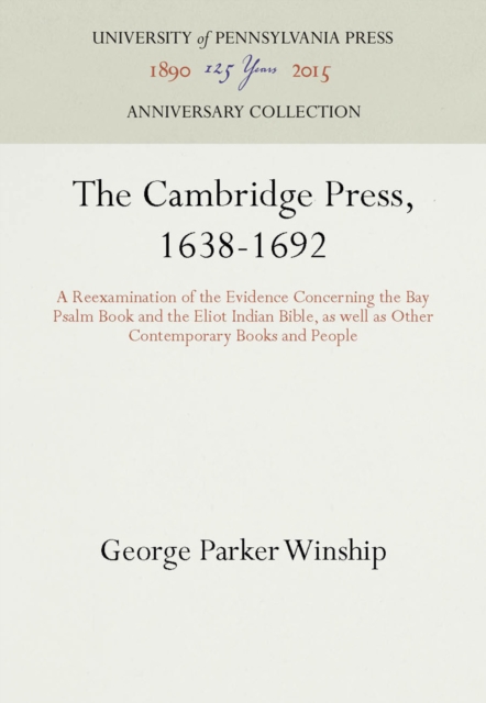 Cambridge Press, 1638-1692