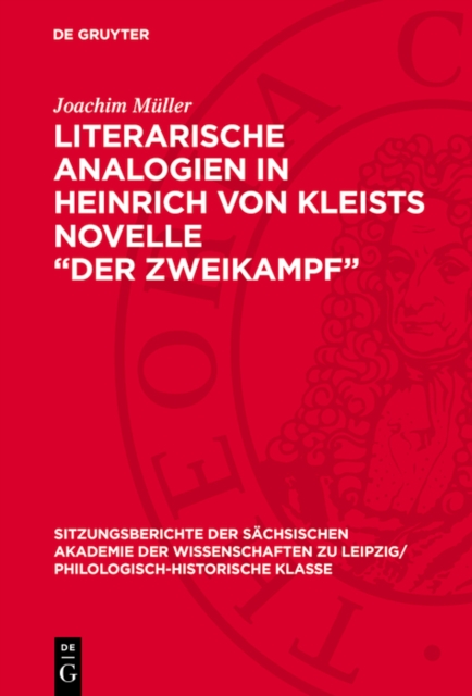 Literarische Analogien in Heinrich von Kleists Novelle „Der Zweikampf“