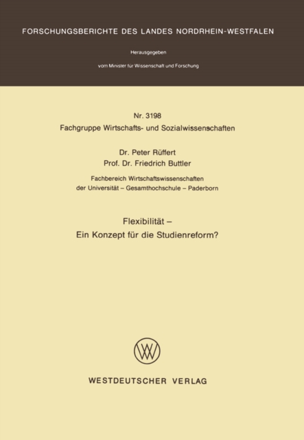 Flexibilität — Ein Konzept für die Studienreform?