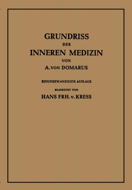 Grundriß der inneren Medizin