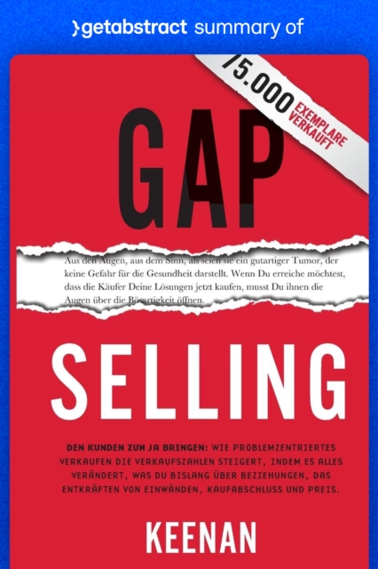 Summary of Gap Selling by Keenan