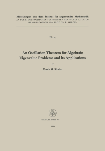 Oscillation Theorem for Algebraic Eigenvalue Problems and its Applications
