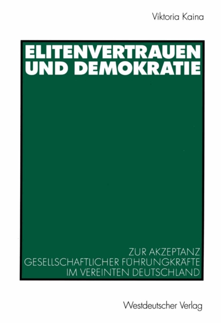Elitenvertrauen und Demokratie