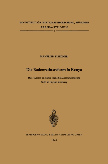 Die Bodenrechtsreform in Kenya