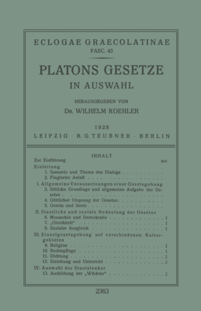 Platons Gesetze