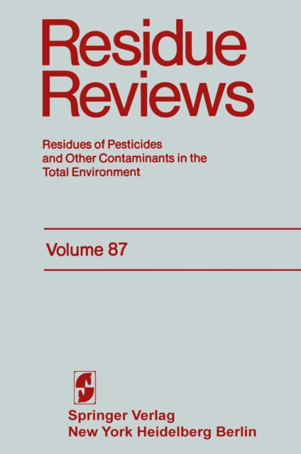 Residue Reviews