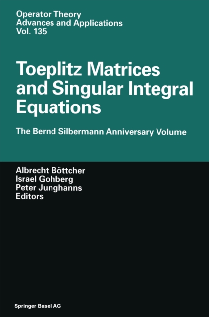 Toeplitz Matrices and Singular Integral Equations