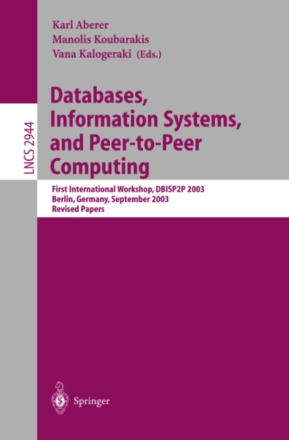 Databases, Information Systems, and Peer-to-Peer Computing