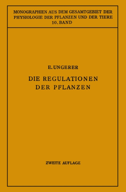 Die Regulationen der Pflanzen