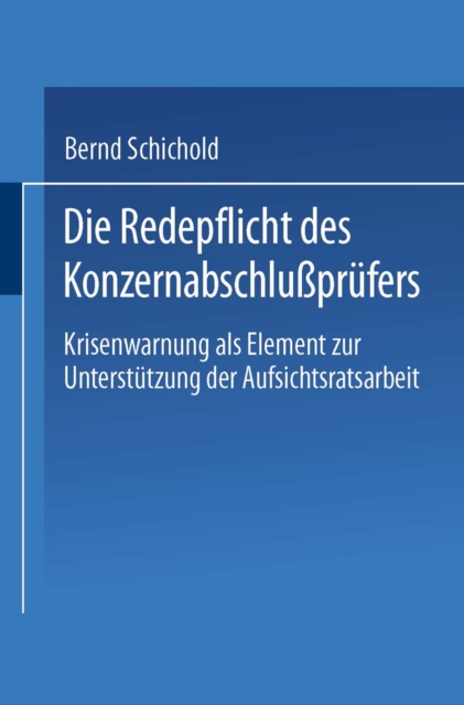 Die Redepflicht des Konzernabschlußprüfers