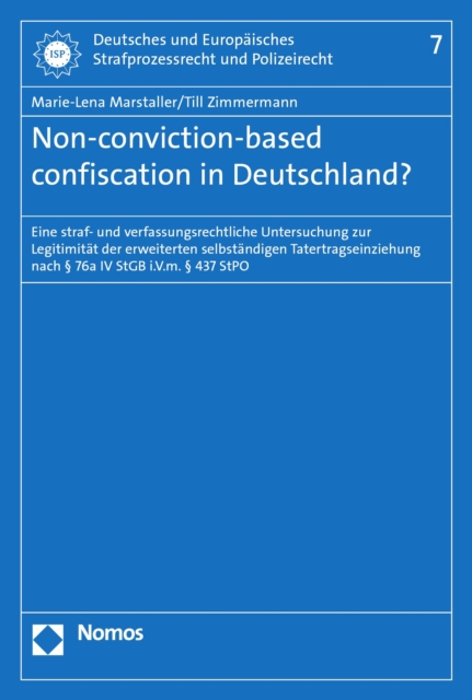 Non-conviction-based confiscation in Deutschland?