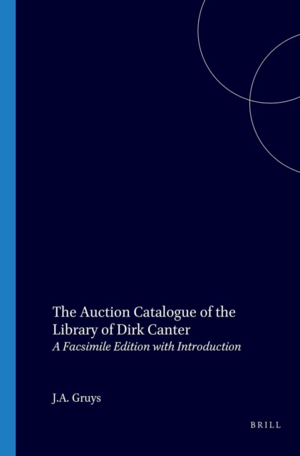 Auction Catalogue of the Library of Dirk Canter
