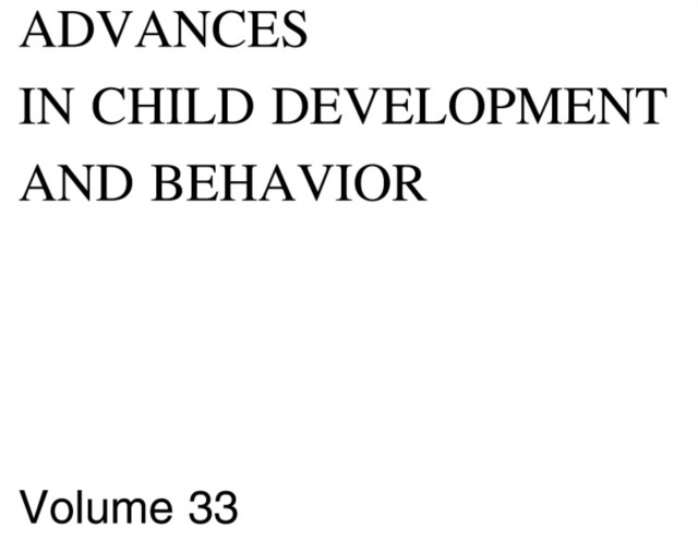 Advances in Child Development and Behavior