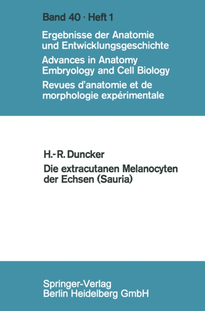 Die extracutanen Melanocyten der Echsen (Sauria)