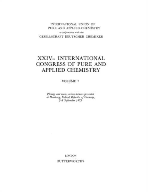 XXIVth International Congress of Pure and Applied Chemistry