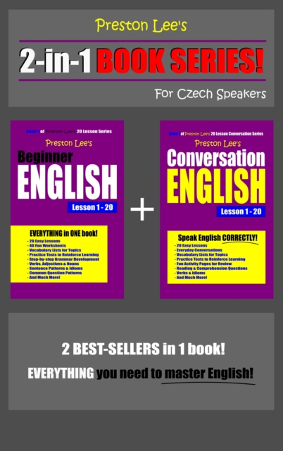 Preston Lee's 2-in-1 Book Series! Beginner English & Conversation English Lesson 1: 20 For Czech Speakers