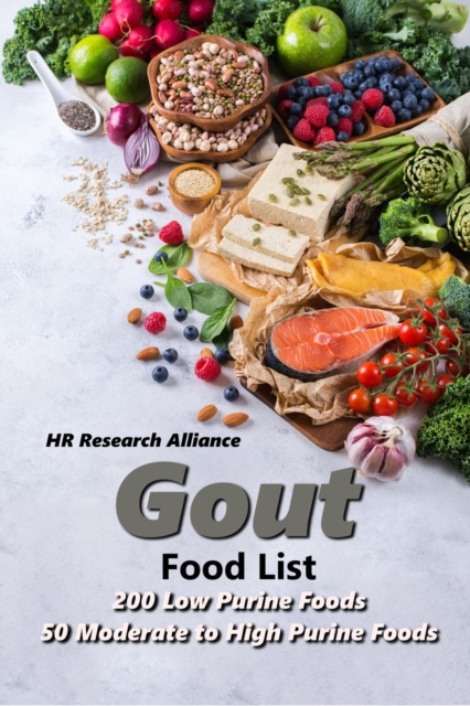 Gout Food List - 200 Low Purine Foods - 50 Moderate to High Purine Foods