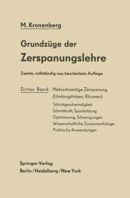 Grundzüge der Zerspanungslehre