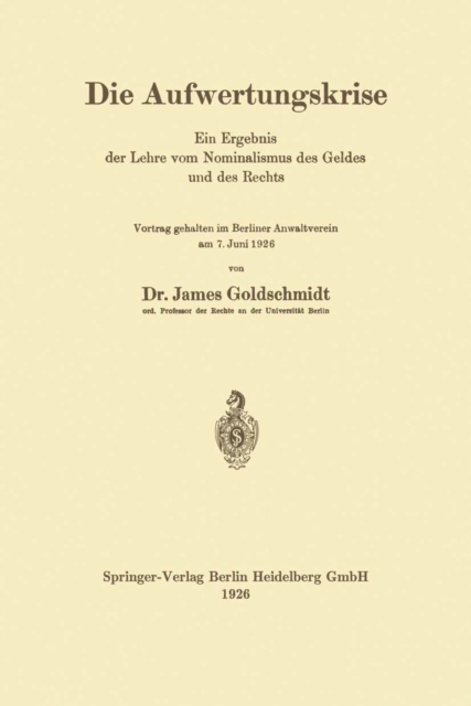 Die Aufwertungskrise