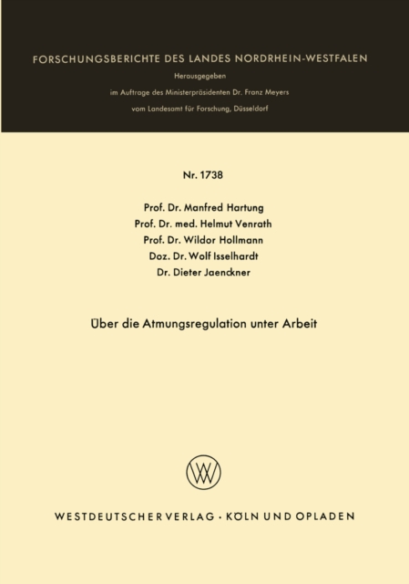 Über die Atmungsregulation unter Arbeit
