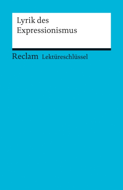 Lyrik des Expressionismus