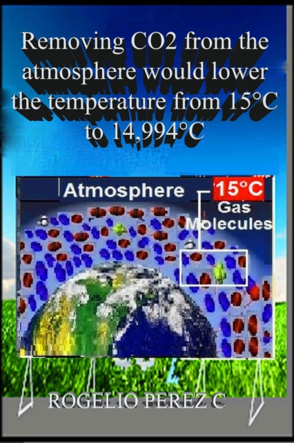 Removing CO2 from the atmosphere would lower the temperature from 15(deg)C to 14.994(deg)C