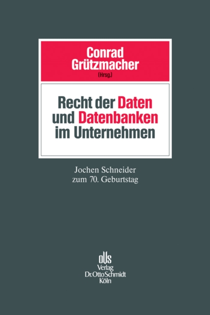 Recht der Daten und Datenbanken im Unternehmen