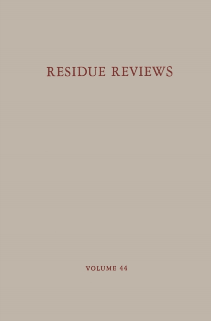 Residue Reviews