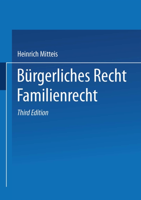 Bürgerliches Recht Familienrecht