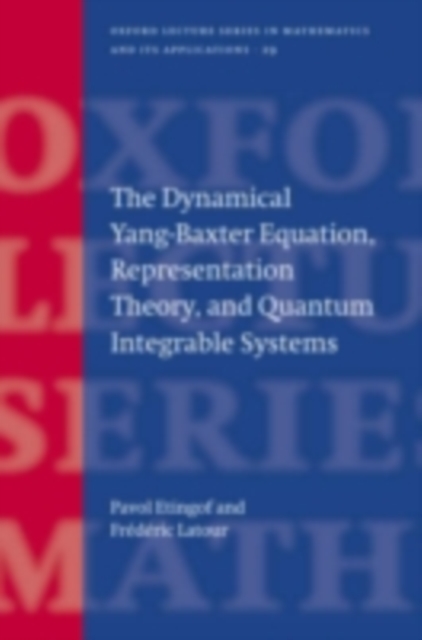 Dynamical Yang-Baxter Equation, Representation Theory, and Quantum Integrable Systems