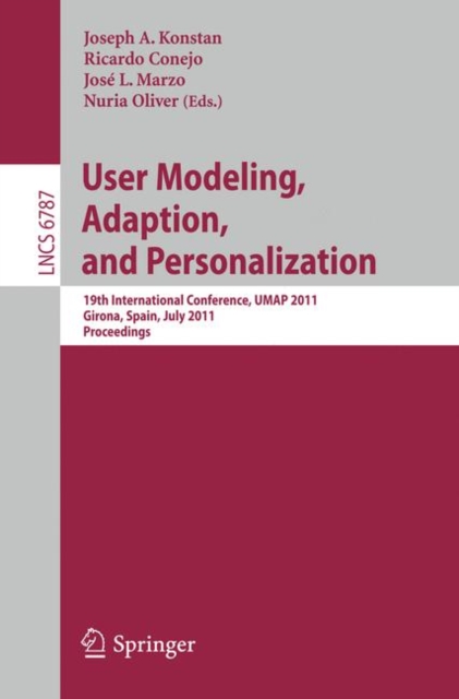 User Modeling, Adaptation and Personalization