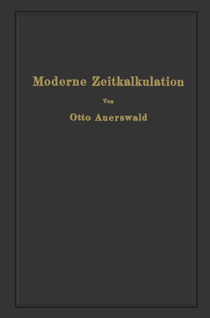 Moderne Zeitkalkulation